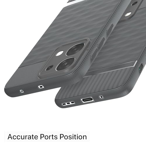 Image of Outlouders Back Cover for Oppo F31 5G / Oppo F33 5G | Full Camera Protection | TPU Soft Flexible Shockproof Bumper Case (Grey)