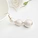 VK Accessories Thread Ball Dangle Earrings Thread Dangle Earrings Soriee Drop Earrings Beaded Ball Ear Drop White