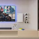 sciuU Uchwyt ścienny kompatybilny z PS5 Playstation 5, 2 mm, super twardy pogrubiony metal, uchwyt stojak, akcesoria do konsoli PS5 Standard Disc / Digital Edition, biały