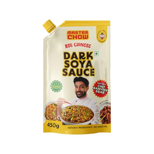 Image of Masterchow dark soya sauce | All Natural ingredients with no MSG | Crafted by chef Ranveer Brar | 450 GM