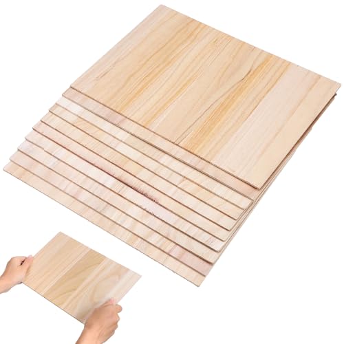 NOLITOY 10 PCS Premium Wood Breaking Boards for Martial Arts, Taekwondo & Karate Kicking for Performing and Training, Breakable Wooden Boards for Kids and Adults (8mm/0.3 Inch)