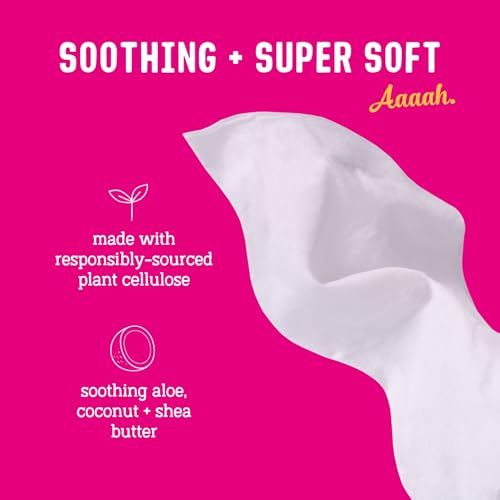 Image of Flo - Get Fresh Wipes (20 Count, Pack of 1) pH Balanced Feminine Wipes - Super Soft - Soothing Aloe Vera, Coconut, Shea Butter - Sensitive Skin Friendly - Made with Plant Cellulose - Vegan Friendly