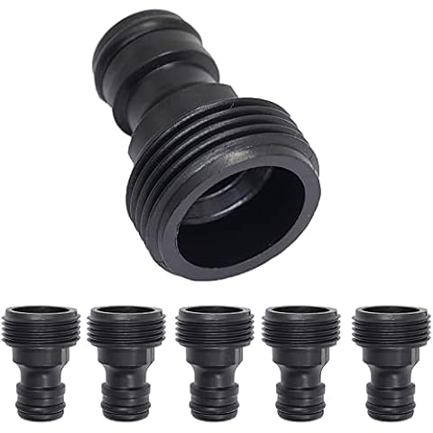 Casoter 3/4 Inch Male Threaded Adaptor, Hose Pipe adaptor BSP Male Screw Type Accessory Connector, 6 pack Cover