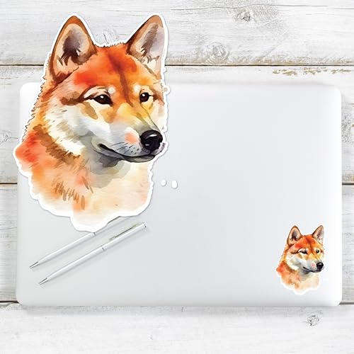 Image of Yoonek Graphics Shiba Inu Dog Vinyl Decal Sticker for Car, Laptop, Tumbler, More. #001663