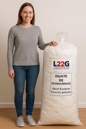 L22G Ouate de Remplissage et Rembourrage – Fibre Creuse Siliconée 1000g – vue 5