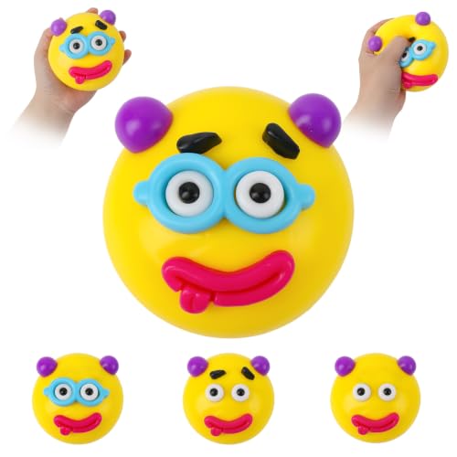 Smushers Squishy Sensory Toy with Interchangeable Dog Faces Slow Rising Stress Relief Ball Soft Moldable Fidget Squeeze Toy for Adults Anxiety Office Desk Decor Calming Sensory Gift