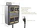 O'SKOOL Configurable Automatic Vacuum Switch for Power Tools with Dual Tool Outlets, Load-Sensing Delayed On/Off Dust Collector Controller for Cleaner Workshop and Reduced Airborne Dust