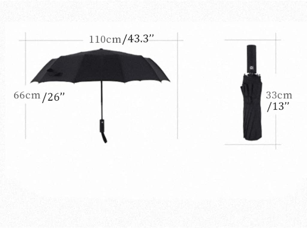 Portable Umbrella for Travel Windproof 12 Ribs Automatic Folding Umbrella Portable Rain & Sun Travel Umbrella with Umbrella Cover Umbrella Outdoor(Red)
