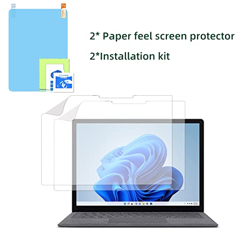 Forubar [2 Pack] Paper-Feel Screen Protector ，For Microsoft Surface Pro 7 Plus/7/6/5/4 12.3 Inch [Easy Installation][Scratch Resistant] Friendly Touching Screen Protector (Pro 4/5/6/7 12.3 Inch) #TOP2