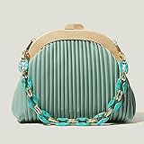 holzclip schnullerkette 【Modedesign】 Die Umhängetasche besteht aus hochwertigem Plissee und Polyesterfutter. Leicht, atmungsaktiv, kratzfest, reißfest.