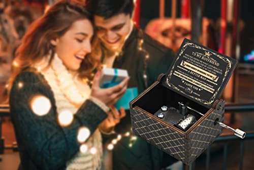 Oztemety Music Box Gift, Modern Sweet Heart Wooden Music Boxes, Gifts For Boyfriend, You Are My Sunshine Hand Crank Musical Boxes For Christmas Valentine's Day #TOP5
