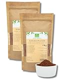Kakao Pulver 500g von der Grünen Essenz - Alkalisierter dunkler Kakaopulver 10-12% Fett Feinstem...
