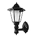 Produktbild LemonBest® LED Solar Wasserdichte Solar Wandleuchte Powered Outdoor LED Wand Laterne SchwarzWarmweiß [Energieklasse A+]