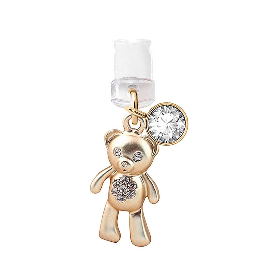 Port de charge USB anti-poussière iPhone 11 accessoire mignon ours peluche pour iPad et iPod