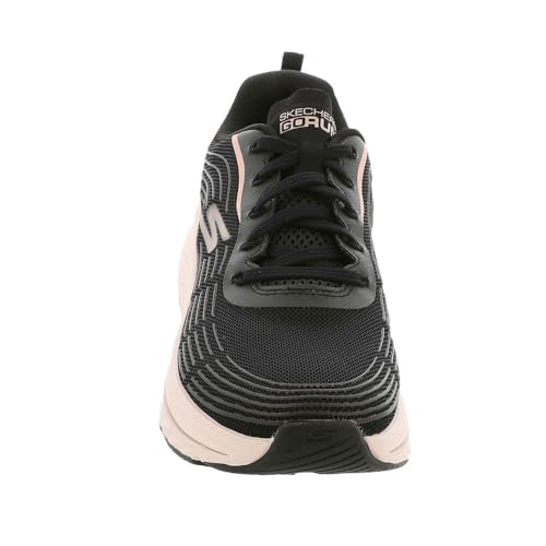 Image of Skechers Women's Max Cushioning Elite 2.0 Sneaker, Black /Rose Gold, 6.5