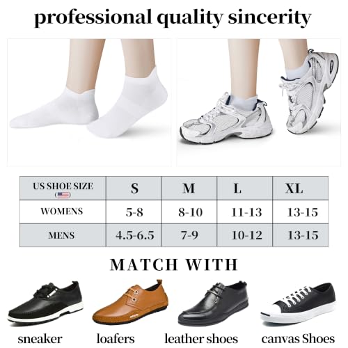 Image of Corlap 8 Pairs Ankle Socks Womens&Men Thin Low Cut No Show Athletic Socks