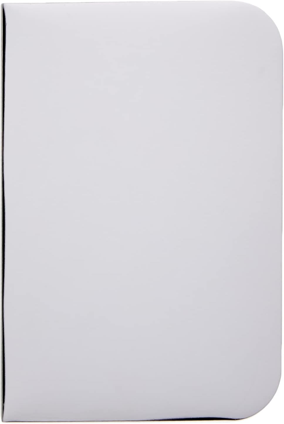 PME SS20 Plain Side Stainless Steel Scraper, 5 x 3.5 Inches, White