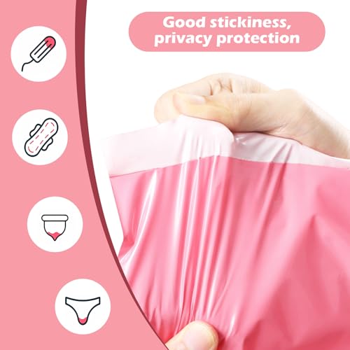 Image of 200 Pcs Pink Sanitary Napkin Disposal Bags,Sealable Tampon Disposal Bags, Prevents Odours Thickened Size Feminine Hygiene Bag for Sanitary Napkins and Pads,Disposable Tampon