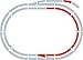 Hornby Hobby Train Tracks - R8223 Extension Pack C Track Pieces - Small Scale Model Accessories for Train, Electric Railroad Supplies with HO/OO Gauge Compatibility, Straight/Curved Tracks