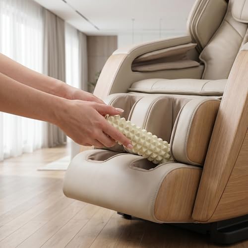ibasenice - 2 unidades, rodillos masajeadores para pies, repuestos para sillón masajeador, ensamblaje de rodillo Shiatsu para reflejología podal miniatura 5