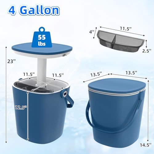 Table glacière 12L avec décapsuleur caché et clips de fixation intégrés