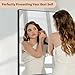 Koonmi Black Mirrors for Wall, 30x55 Inch Bathroom Mirror, Rectangular Wall Mirror for Living Room Bedroom Bathroom, Hangs Horizontally or Vertically