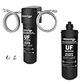 Waterdrop 10UA-UF 0.01 ?m Ultra Filtration Under Sink Water Filter for Baçt?ria Reduction, 8K Gallons, Direct Connect to Kitchen Faucet, with RF10-UF Replacement Filter for 10UA/10UA-UF/10UB/10UB-UF
