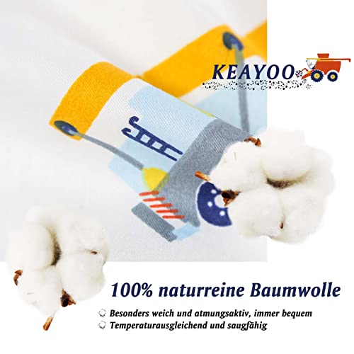 Kinderbettwäsche 100x135 Baumwolle Bettwäsche für Baby Kinder Mädchen Junge mit Reißverschluss (Bunt, 100x135cm+40x60cm 2teilig)