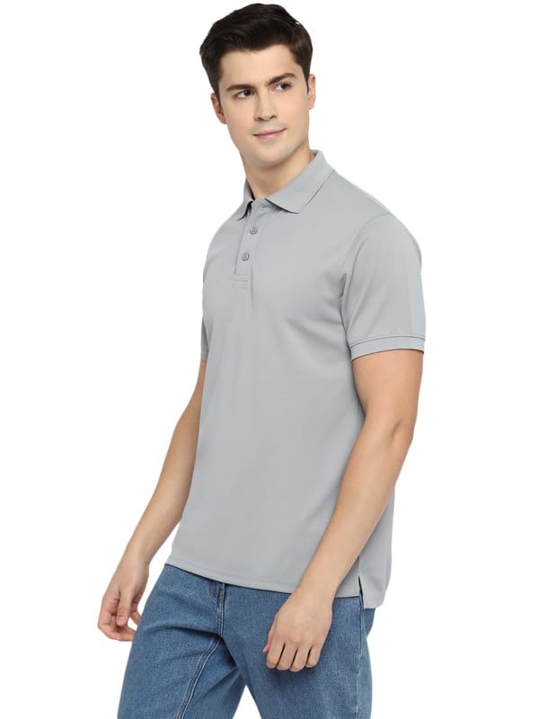 Image of Southern Alps Polo Collar T-Shirt with Moisture Wicking for Men