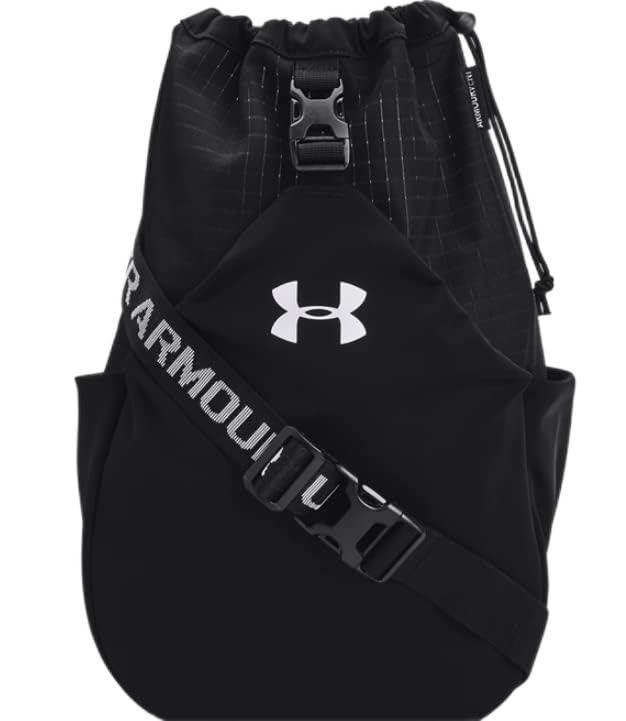 Image of Under Armour Unisex Flex Sling Bag, Black (003) /White, One Size Fits All