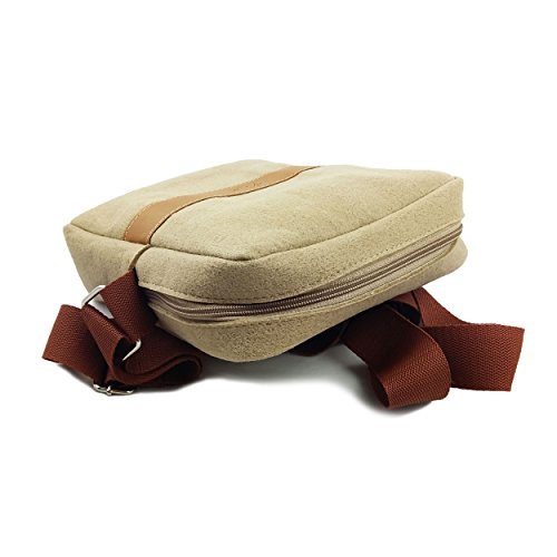 Bolso bandolera Venetto de fieltro cappuccino: comodidad extra-small para negocios y ocio 4