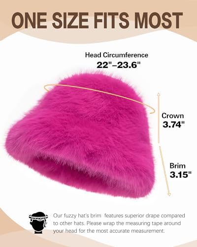 Sombrero tipo Bucket de piel sintética para mujer miniatura 4