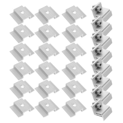 Abrazadera para panel solar regulable de aleación de aluminio para tejado