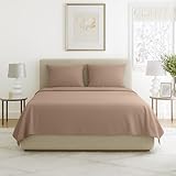 Lavish Home Brushed Microfiber Sheet Set, Full, Taupe