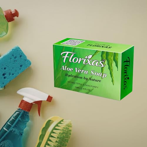 Image of Aloe Vera Soap 100g Pack of 2 | Moisturizing Herbal Bath Bar Dry Skin Hydration Gentle Cleansing Soft Smooth Nourished Unisex