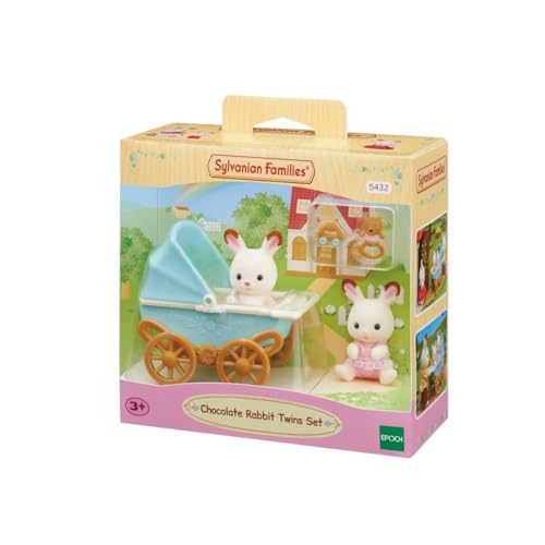 Mini univers Les Jumeaux Lapin Et Poussette Double Sylvanian Families Le Jouet - vue 4