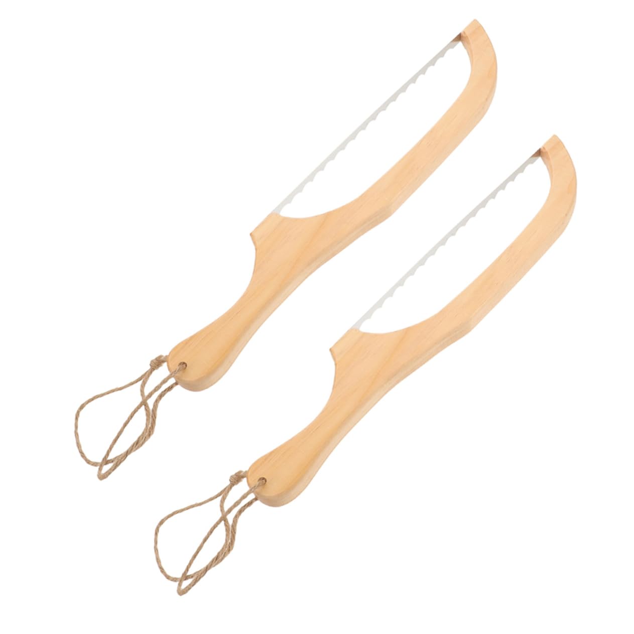 MAGICLULU 6 Pièces Outil Pour Trancher Le Coupe- En Acier Inoxydable Gâteau Gravé Coupe-gâteau Dentelé Outil De Coupe De Cuisson Coupe-gâteau En Acier Inoxydable Long Bois