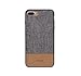 VRLEGEND Premium Protective Case for iPhone 7plus (5.5") TPU + PC + Canvas Sturdy,Shock Absorption and Scratch Resistant (iPhone 7 plus Brown)