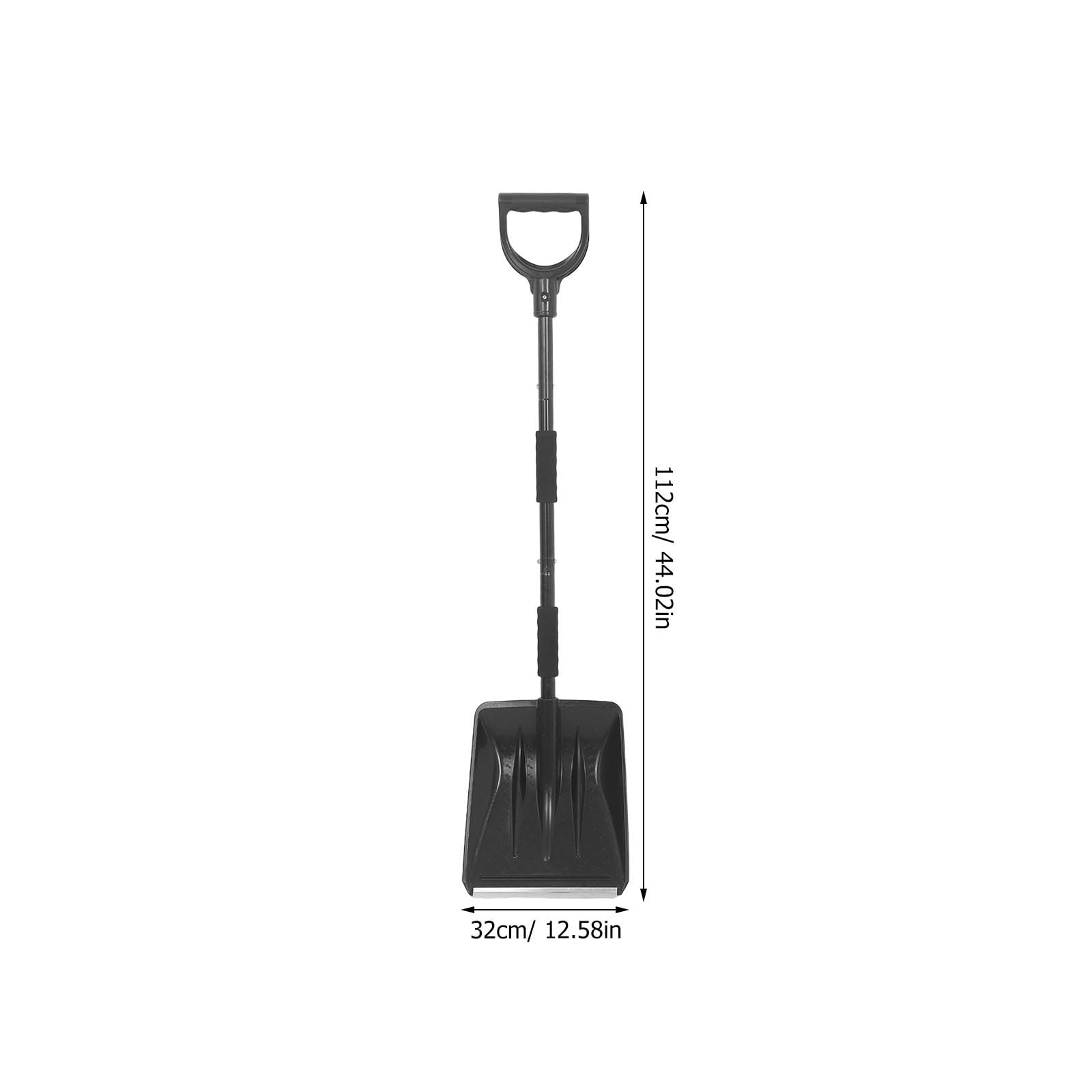 Pala da neve staccabile per vialetto, spargineve portatile con manico ergonomico, pala in acciaio inossidabile per emergenze invernali