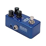 【COQUE EN MÉTAL】: La coque de la pédale d'effet de guitare est faite d'un excellent matériau métallique, avec une dureté, une résistance à l'usure et une durabilité élevées.