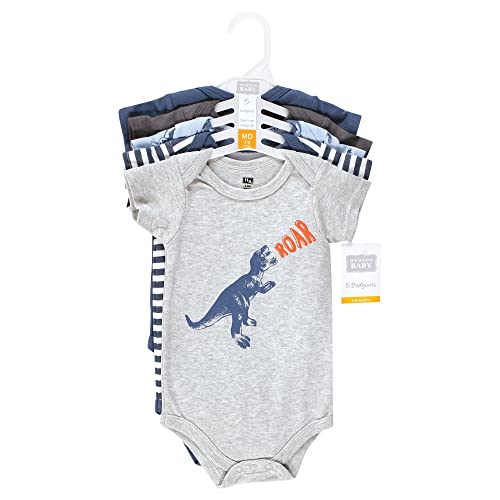 Image of Hudson Baby Unisex Baby Cotton Bodysuits 5-pack