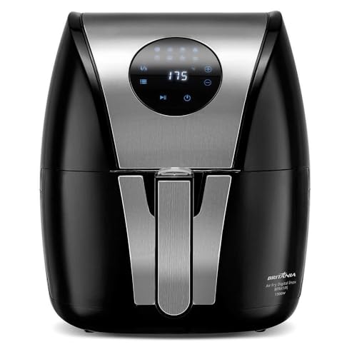 Fritadeira Air Fryer Britânia Digital Inox 5l Bfr41pi 127v