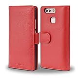 DISEÑO: Elegante cuero sintético con textura en estilo cartera. La tapa se puede abrir/doblar hasta 360° y, por lo tanto, no estorba al hablar por teléfono o al escribir. La carcasa dura integrada se adhiere firmemente en la tapa y le da a su teléfono inteligente un ajuste perfecto.