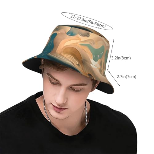 Dunhuang Mystery Adult Unisex Sunshade Bucket hat, Non-Shrinking, Lightweight, Breathable, Foldable, Easy to Store Black3
