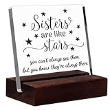 Msyueos Cute Hand Painted Winnie the Pooh Clear Desk Decorative Sign with Wood Stand Perfect Graduat