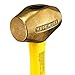 ABC HAMMERS Brass Drilling Hammer - 3 lb. Non-Sparking Hammer with 8