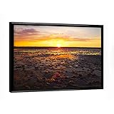 artboxONE Poster mit schwarzem Rahmen 18x13 cm Natur Sunset 