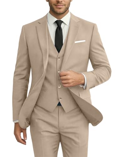 Ensemble 3 pièces pour Homme, ajusté, Costume de Mariage, Parrain de Mariage, Costume de Remise de diplôme, Smoking, Affaires, Formel, décontracté,...