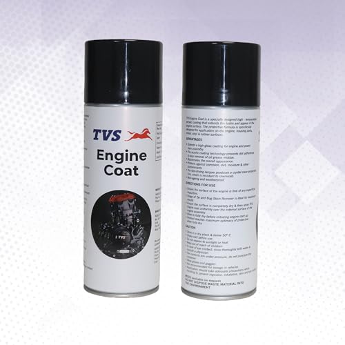 Image of TVS Engine Coat VST | Glossy Protection for Engine Compartments | Easy Maintenance | Maintains New-Like Appearance | White | 400ml