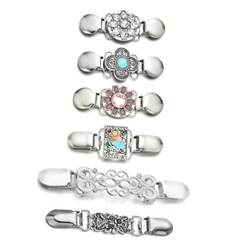 Clips décoratifs pour cardigan femme et pinces à linge rétro en alliage